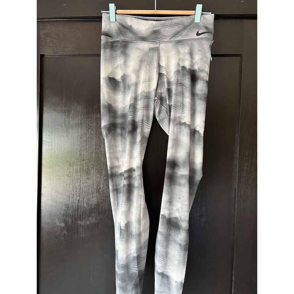 Nike  leggings Semi Sheer At Bottom Upper Leg Has Shorts Underneath Sz L Nice